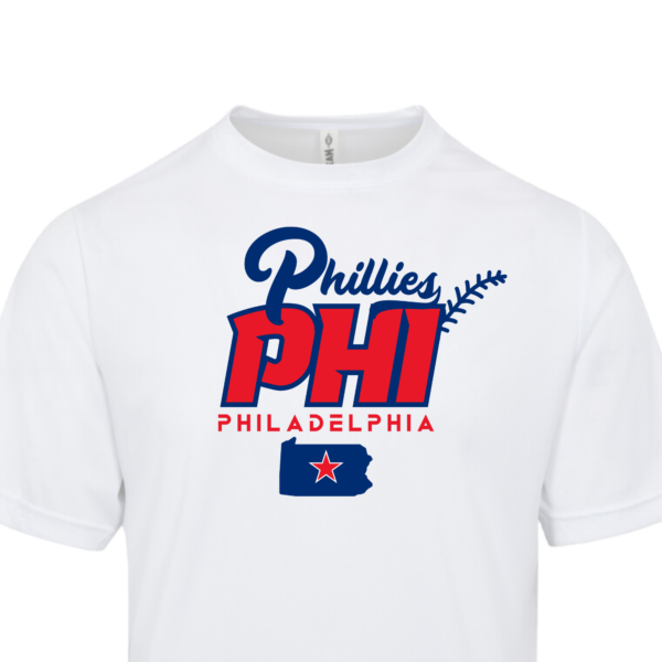 Philadelphia Phillies (PHI) Baseball T-Shirt - Image 4