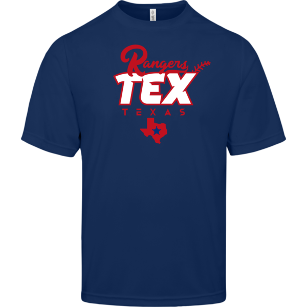 Texas Rangers (TEX) Baseball T-Shirt - Image 2